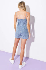 EPIPHANY MOMENT DENIM ROMPER - Flying Tomato - Flyclothing LLC