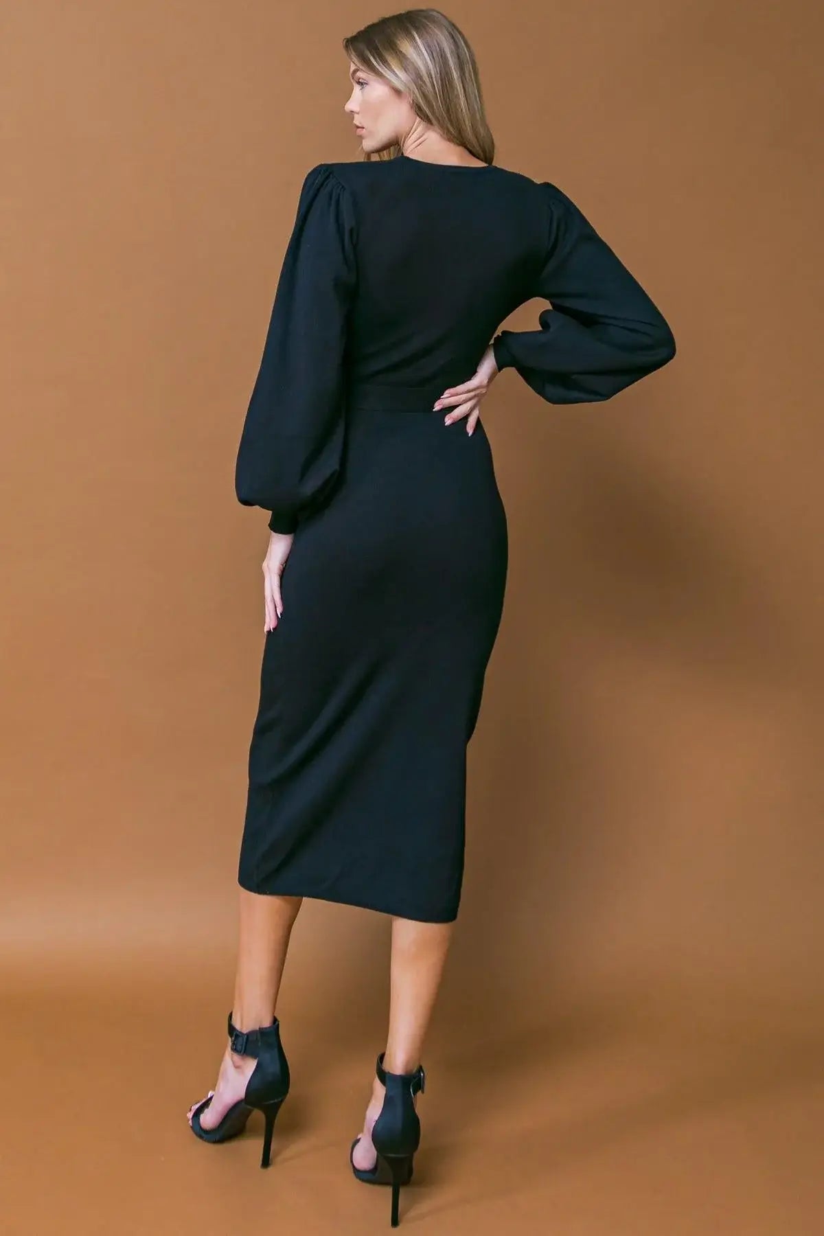 ADORABLE IDEAL SWEATER MIDI DRESS - Flying Tomato - Flyclothing LLC