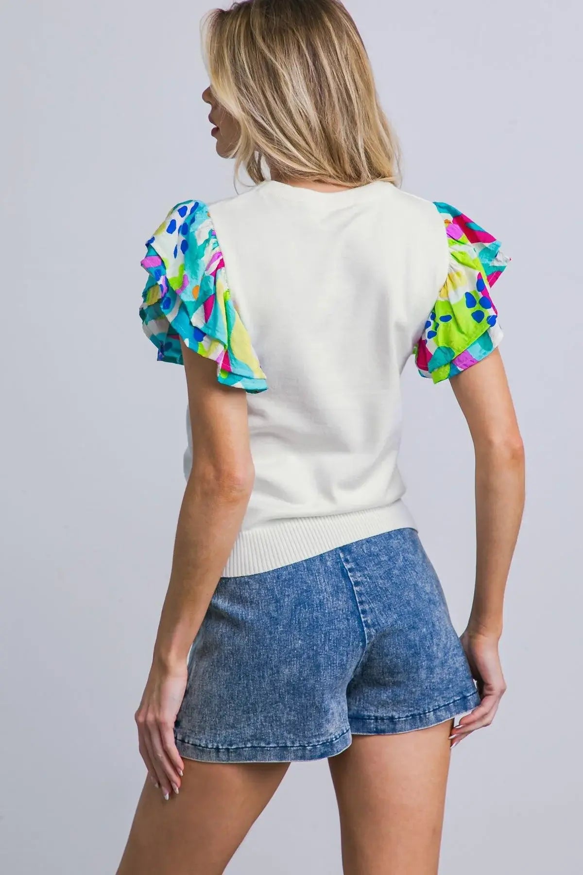 GLITTERY GLEE SWEATER TOP - Flying Tomato - Flyclothing LLC