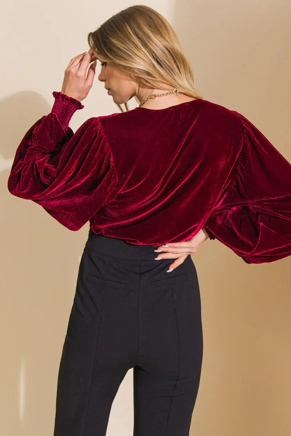 LIKE NO OTHER VELVET BODYSUIT - Flying Tomato - Flyclothing LLC