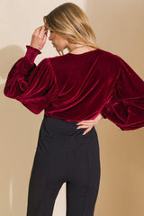 LIKE NO OTHER VELVET BODYSUIT - Flying Tomato - Flyclothing LLC