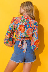MY HAPPY PLACE WOVEN TOP - Flying Tomato - Flyclothing LLC
