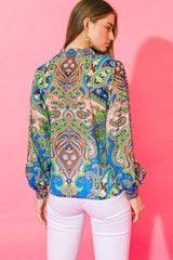 IN A GOOD PLACE WOVEN TOP - Flying Tomato - Flyclothing LLC