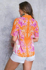 FLOURISHING DREAMS WOVEN TOP - Flying Tomato - Flyclothing LLC
