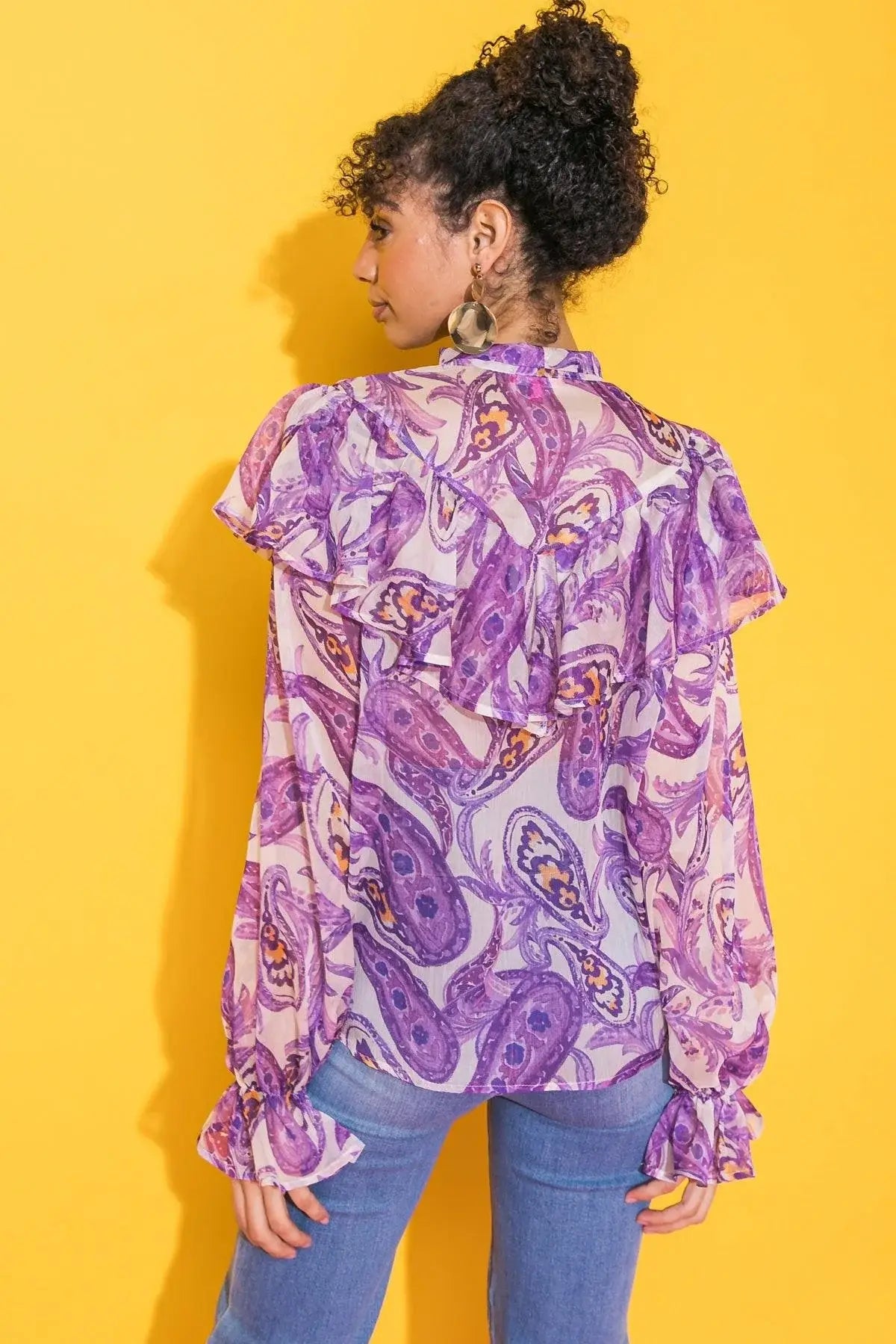 SWEETEST HELLO WOVEN TOP - Flying Tomato - Flyclothing LLC