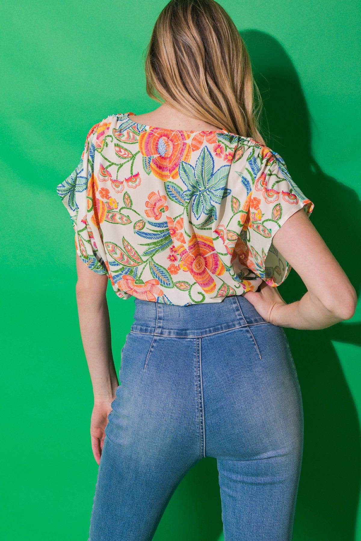 GOT YOU ON MY MIND WOVEN BODYSUIT - Flying Tomato - Flyclothing LLC