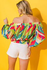 FROSTED UPON WOVEN TOP - Flying Tomato - Flyclothing LLC