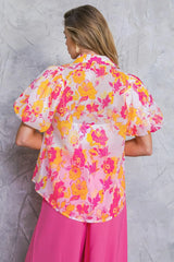 EFFORTLESS OUTLOOK WOVEN TOP - Flying Tomato - Flyclothing LLC