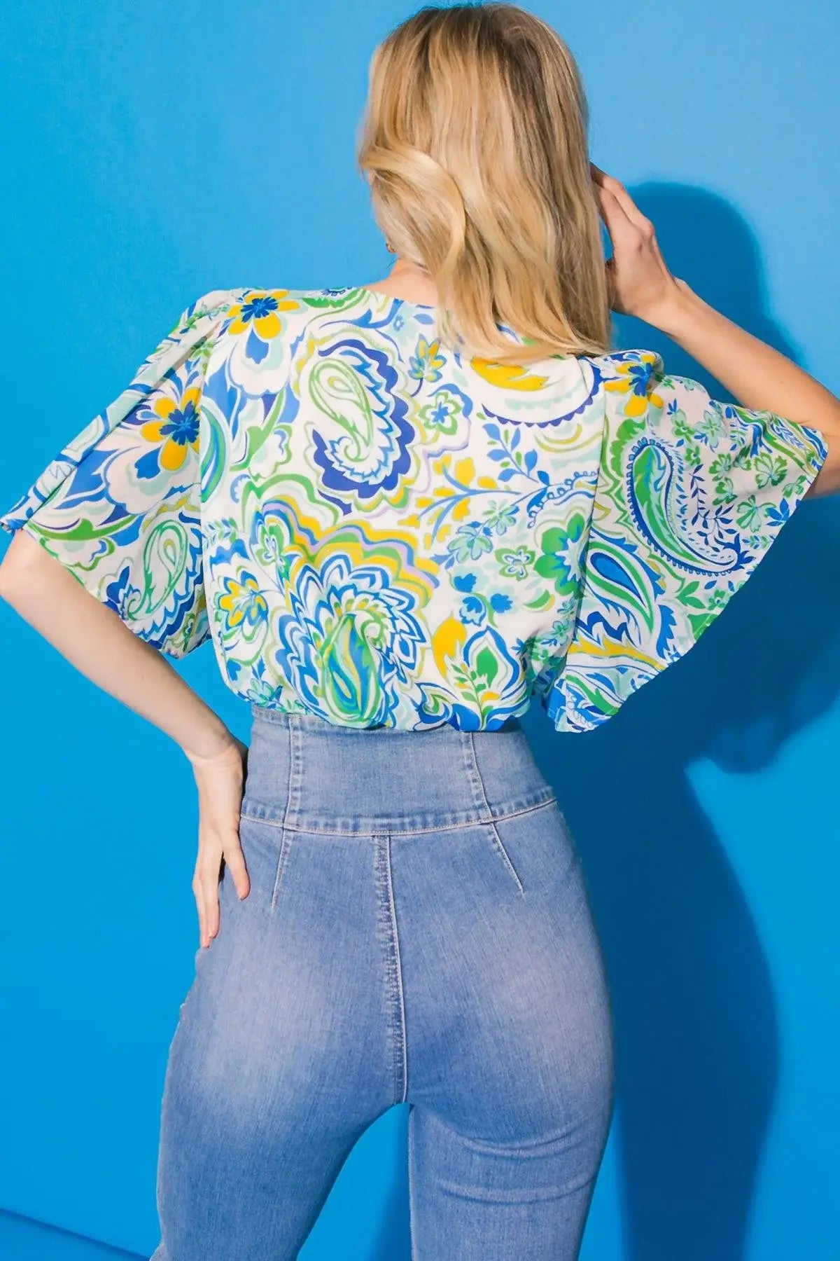 FANCIFUL FEAT WOVEN BODYSUIT - Flying Tomato - Flyclothing LLC
