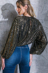 HOPE YOU REMEMBER SEQUIN TOP - Flying Tomato - Flyclothing LLC