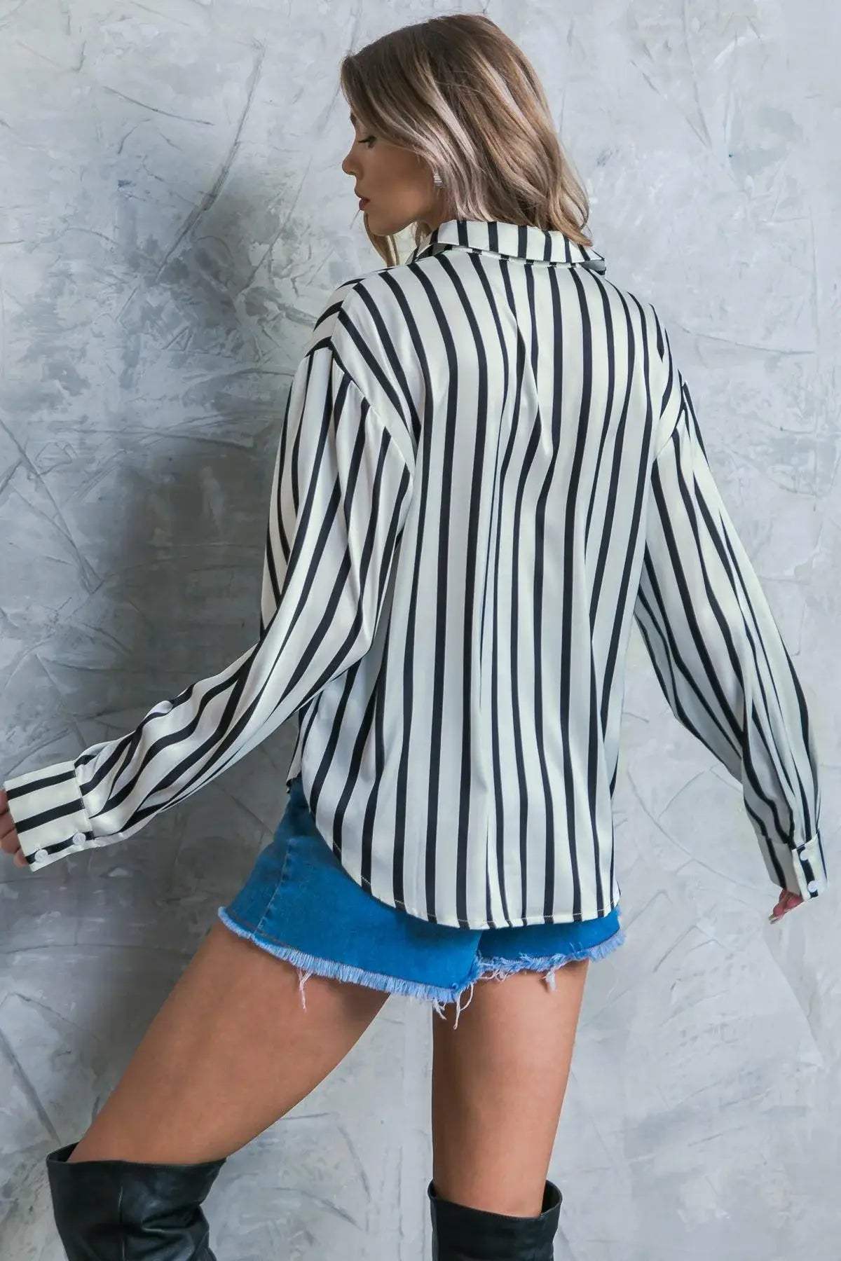 NOTHING TO REGRET SATIN WOVEN TOP - Flying Tomato - Flyclothing LLC