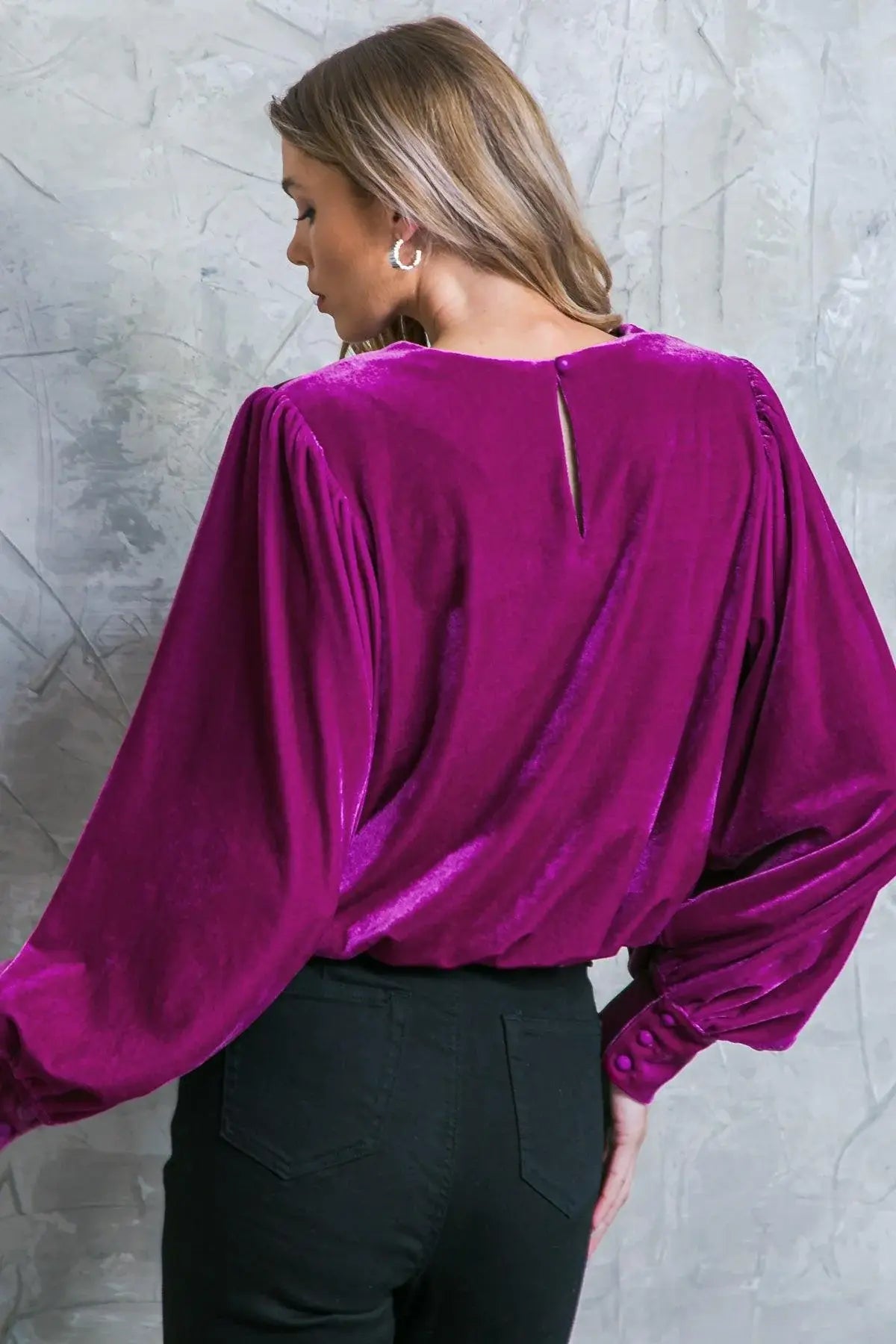 IT'S YOUR TIME VELVET TOP - Flying Tomato - Flyclothing LLC