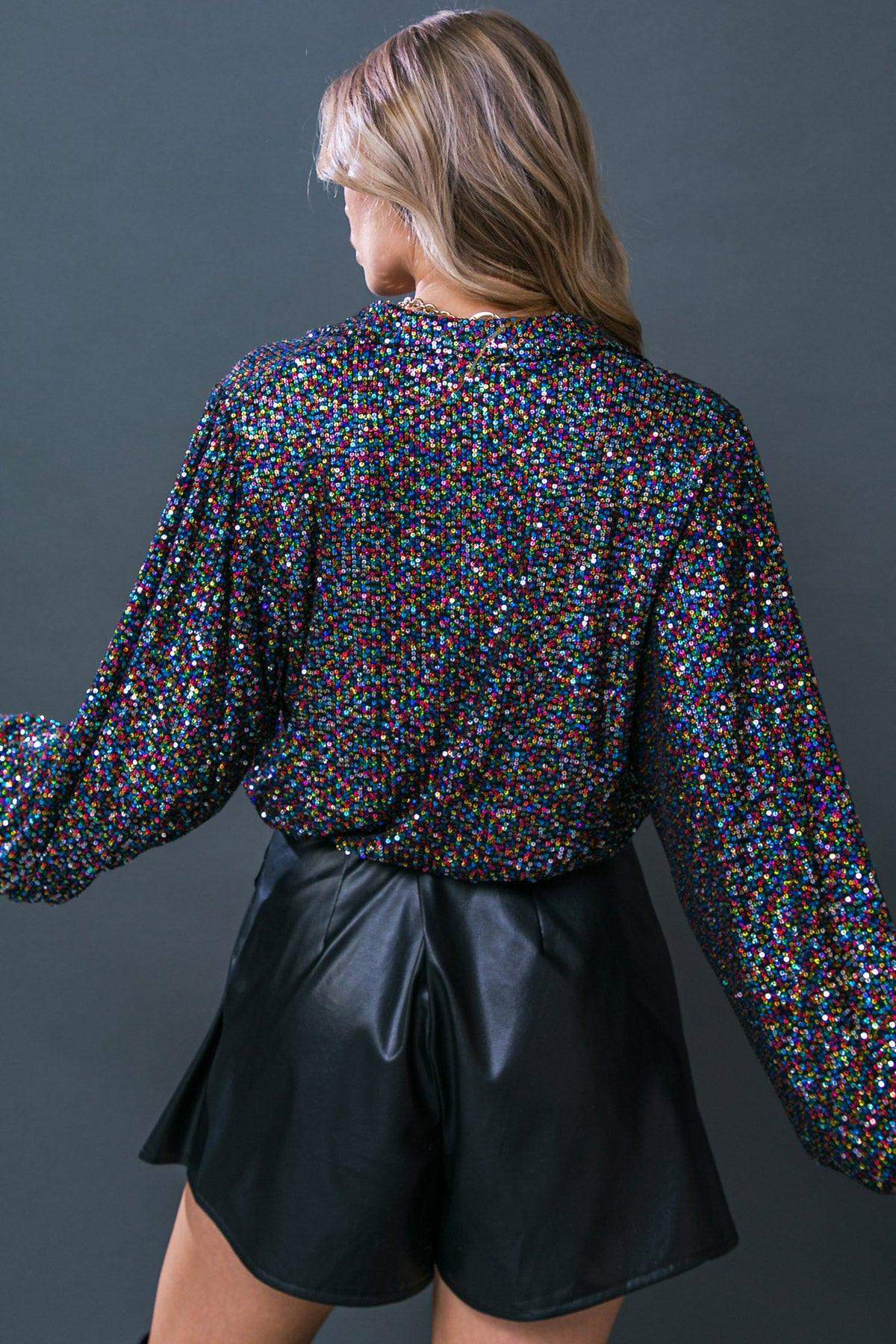 FREEDOM CALLS SEQUIN TOP - Flying Tomato - Flyclothing LLC