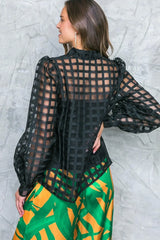 FLUTTERING ON WOVEN TOP - Flying Tomato - Flyclothing LLC