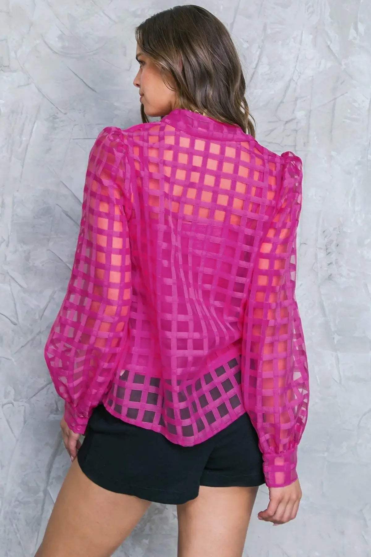 FLUTTERING ON WOVEN TOP - Flying Tomato - Flyclothing LLC