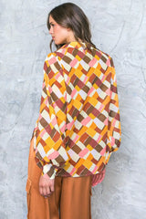 ENJOY EACH DAY WOVEN TOP - Flying Tomato - Flyclothing LLC