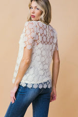 MELT MY HEART LACE TOP - Flying Tomato - Flyclothing LLC