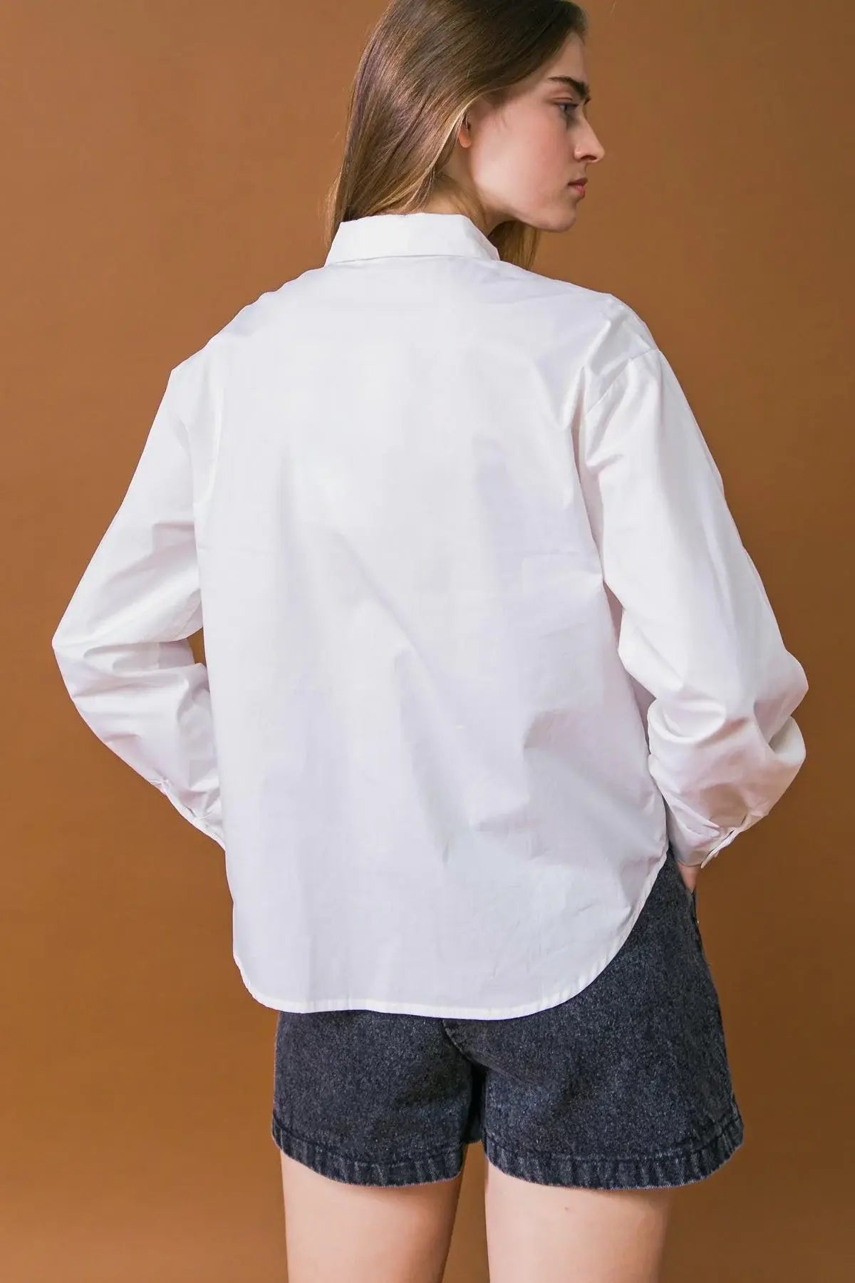 HIT OR MISS POPLIN SHIRT - Flying Tomato - Flyclothing LLC