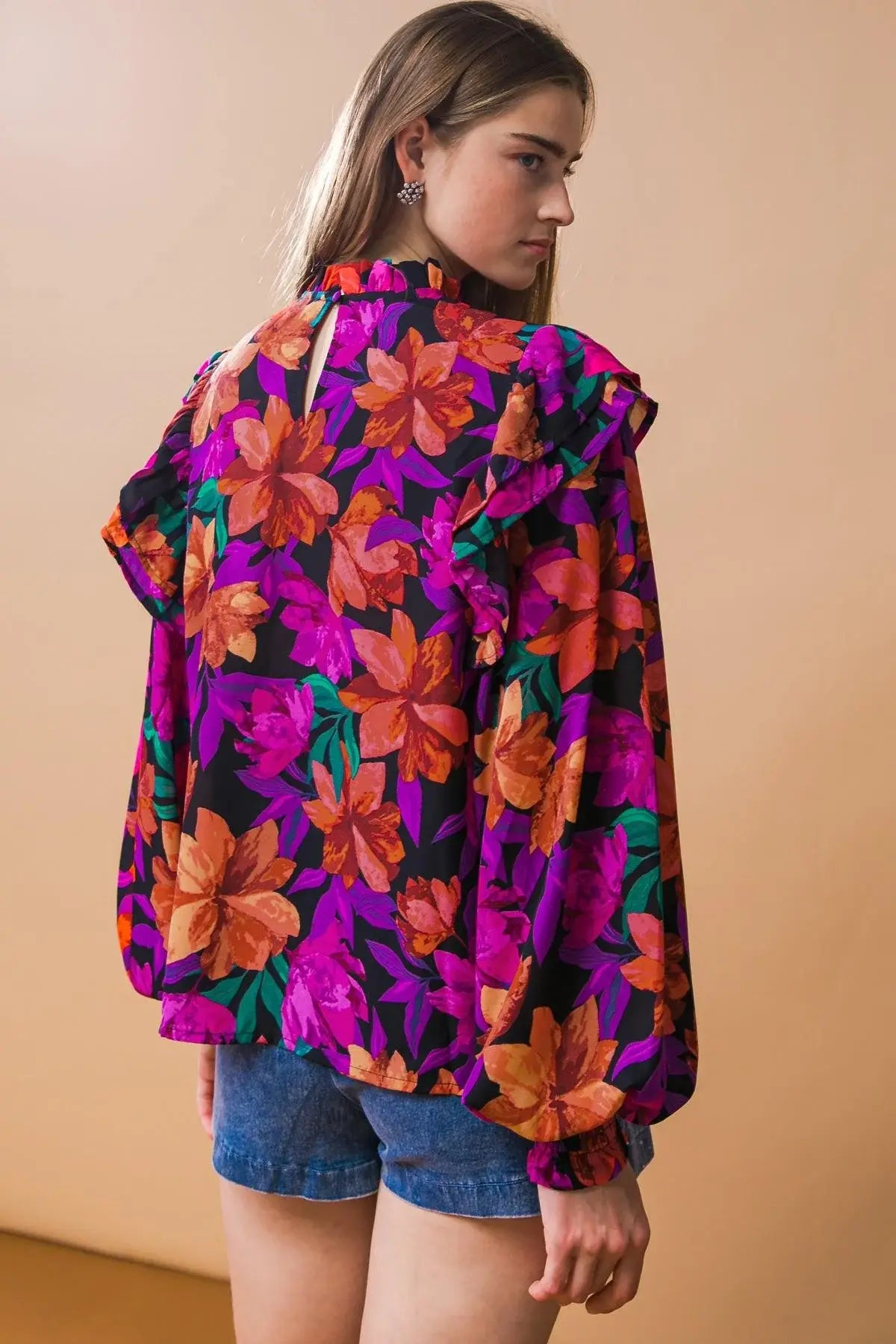 MOODY SWEETIE WOVEN TOP - Flying Tomato - Flyclothing LLC