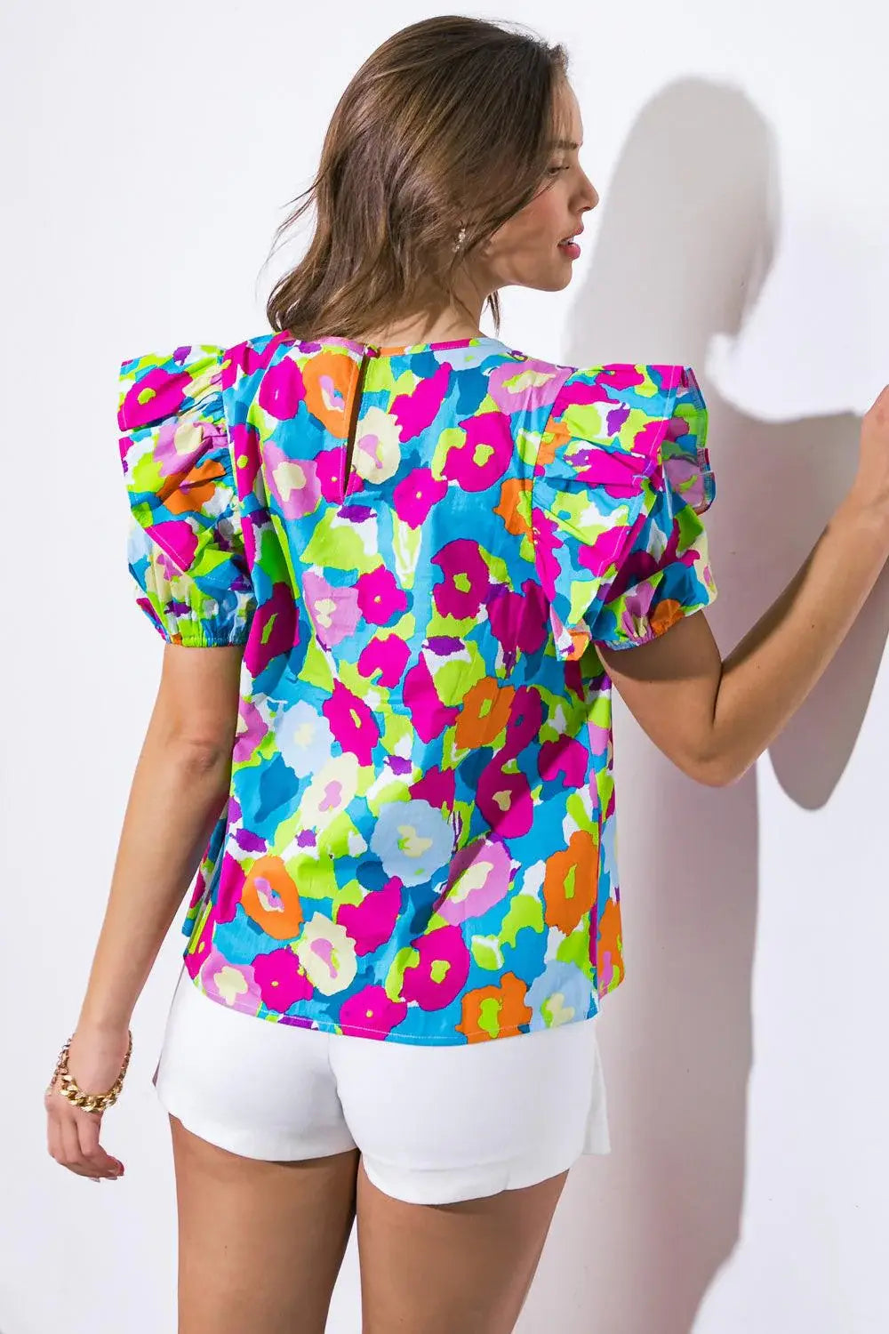 LOOKING BACK WOVEN TOP - Flying Tomato - Flyclothing LLC