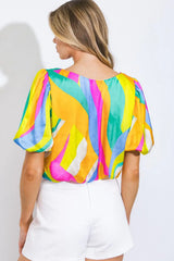 BEAUTIFUL MELODY WOVEN TOP - Flying Tomato - Flyclothing LLC