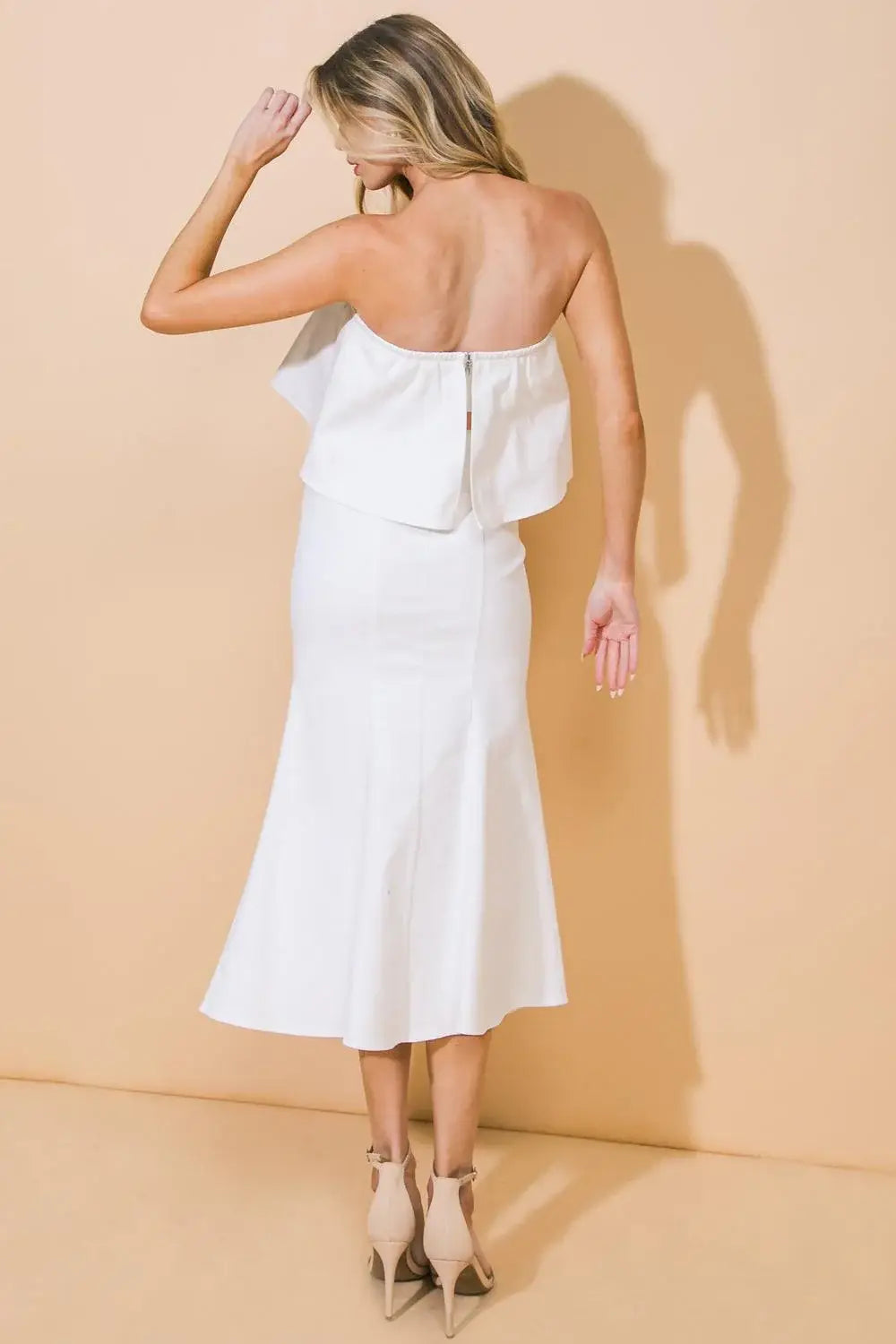 SUNSET STROLL WOVEN TWILL TOP AND SKIRT SET - Flying Tomato - Flyclothing LLC