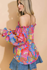 JUST WHAT I NEEDED WOVEN TOP - Flying Tomato - Flyclothing LLC