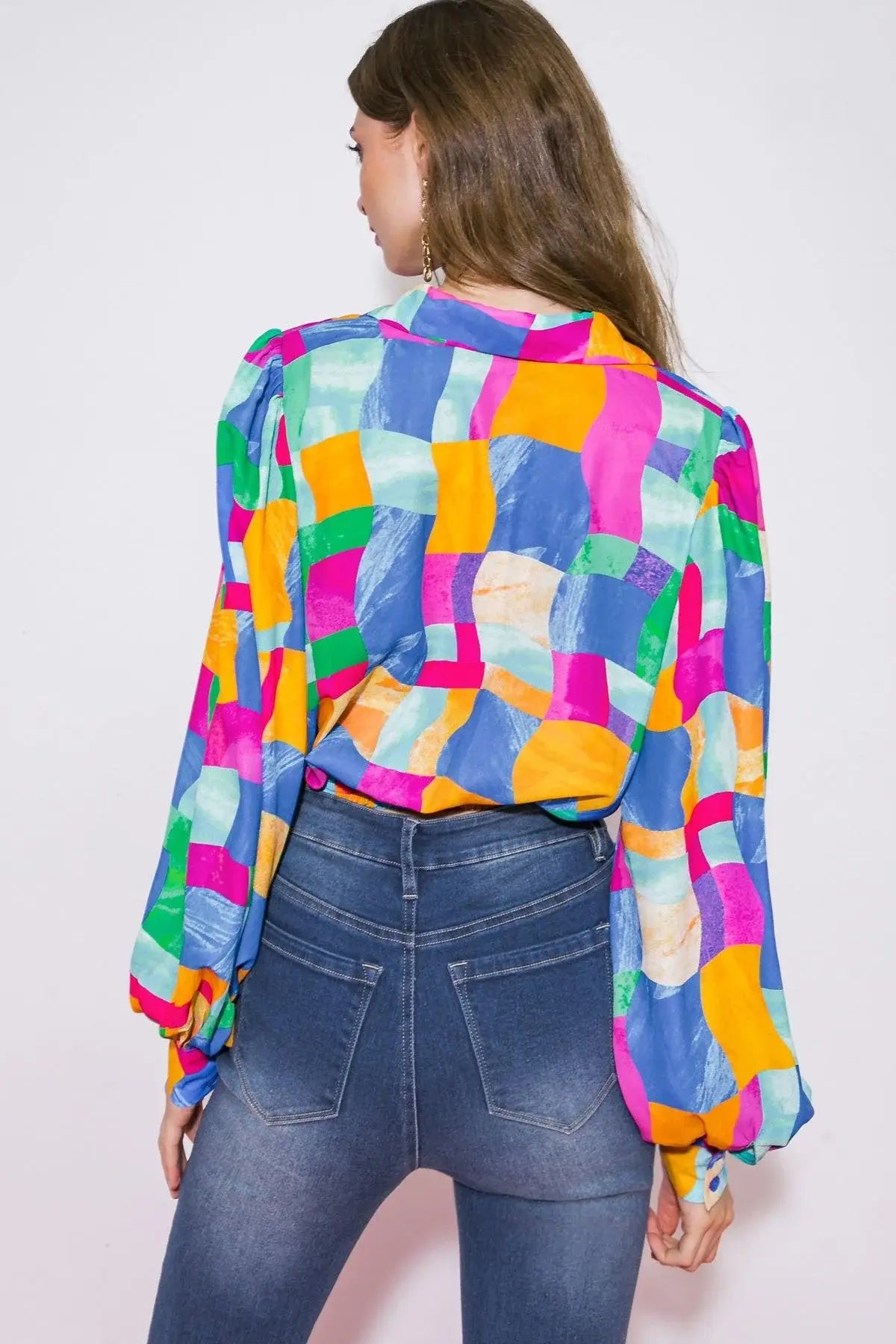 LOVELY STATEMENT WOVEN TOP - Flying Tomato - Flyclothing LLC