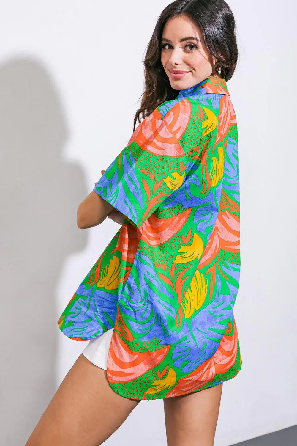 ONE STEP AT A TIME WOVEN TOP - Flying Tomato - Flyclothing LLC