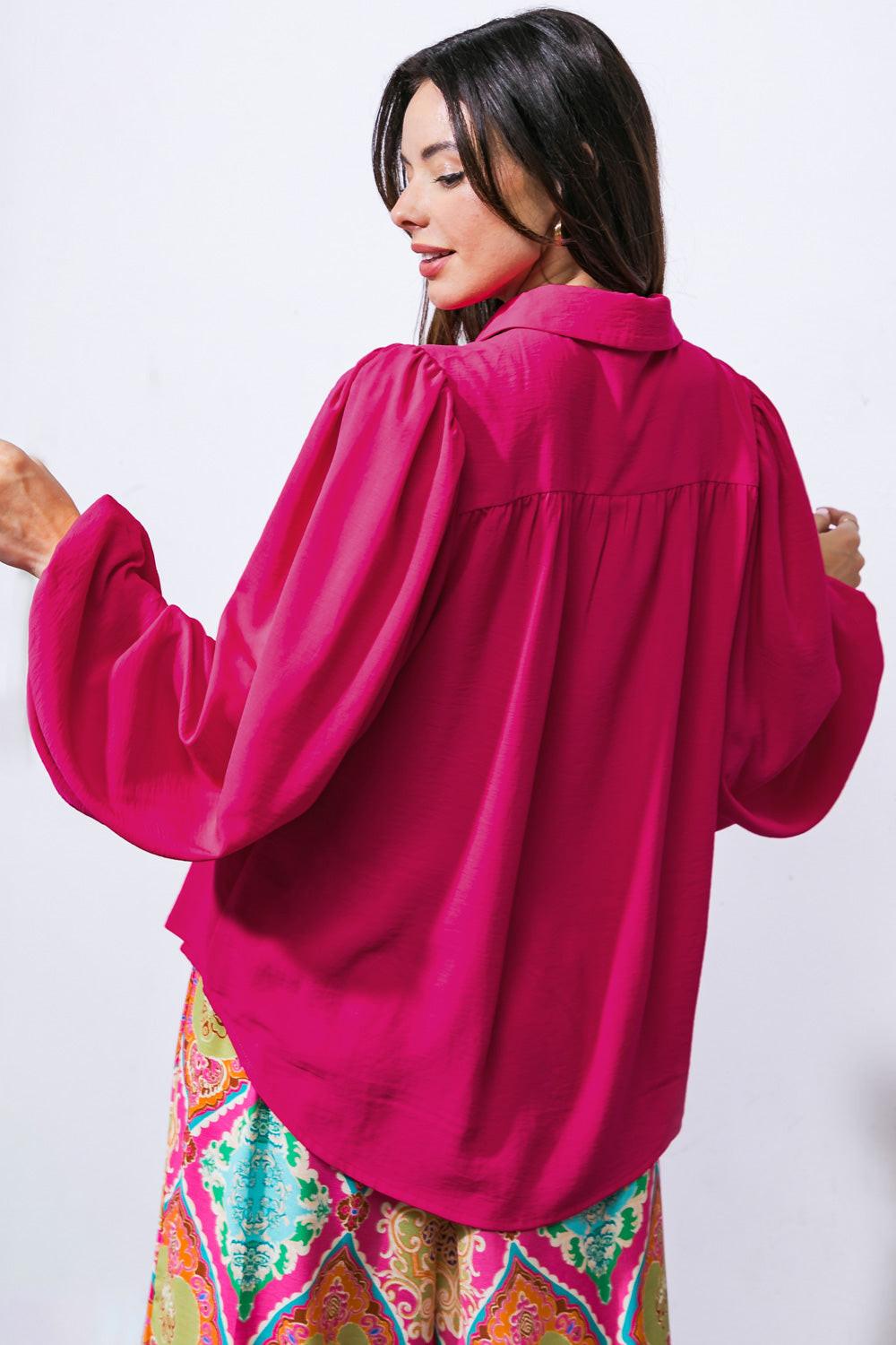 COMFORTABLE CHARM WOVEN TOP - Flying Tomato - Flyclothing LLC