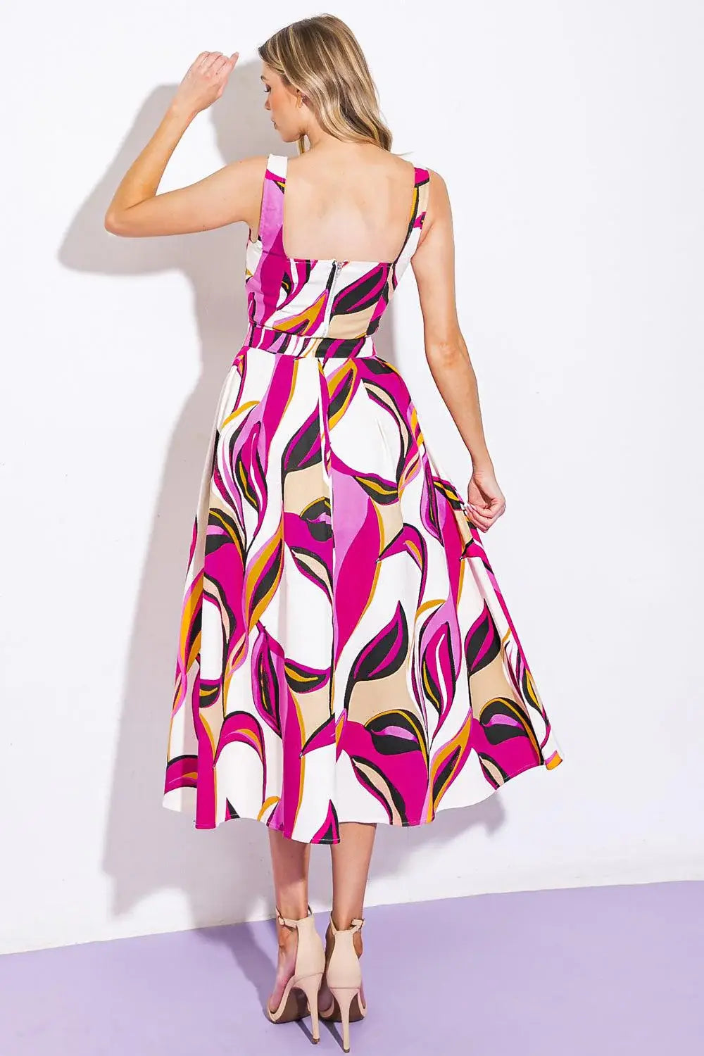 COCKTAIL CLUB WOVEN TWILL TOP AND SKIRT - Flying Tomato - Flyclothing LLC