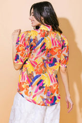 I CROSS MY HEART WOVEN TOP - Flying Tomato - Flyclothing LLC