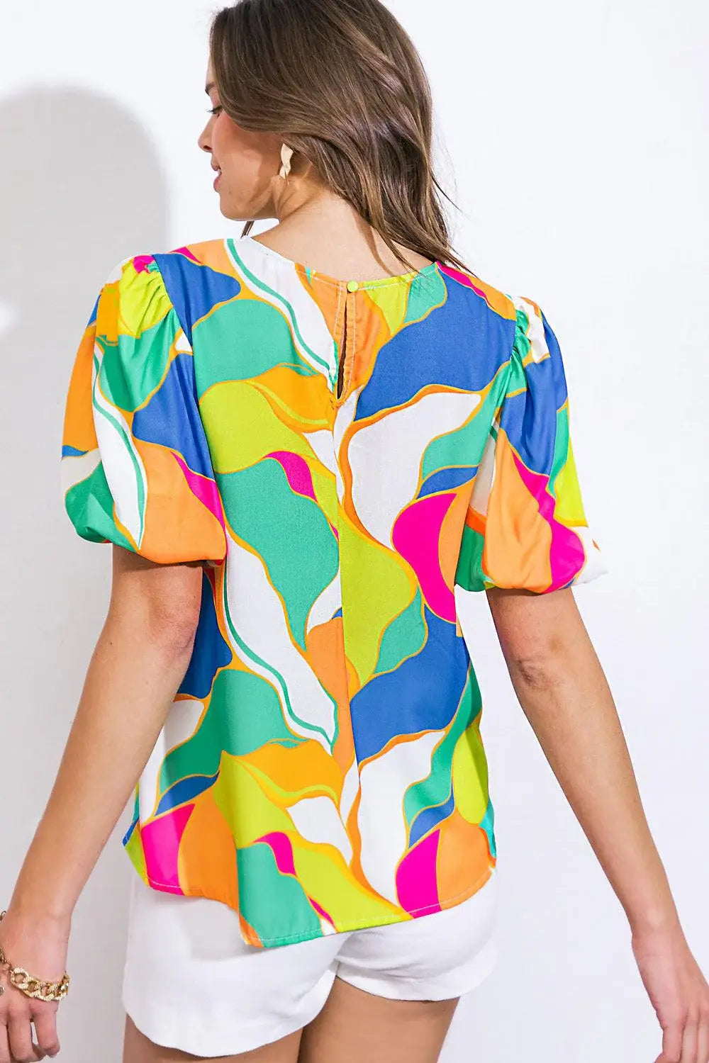 COASTAL VIBES WOVEN TOP - Flying Tomato - Flyclothing LLC