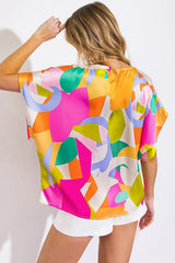 BREATHE FREELY WOVEN TOP - Flying Tomato - Flyclothing LLC
