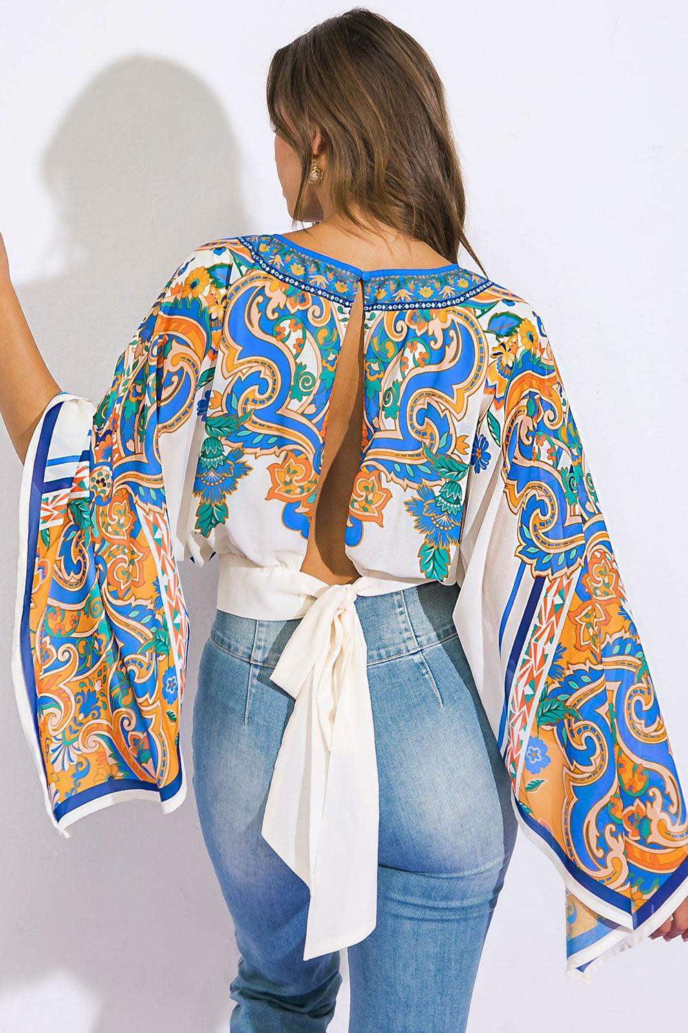 RIGHT THIS WAY WOVEN TOP - Flying Tomato - Flyclothing LLC
