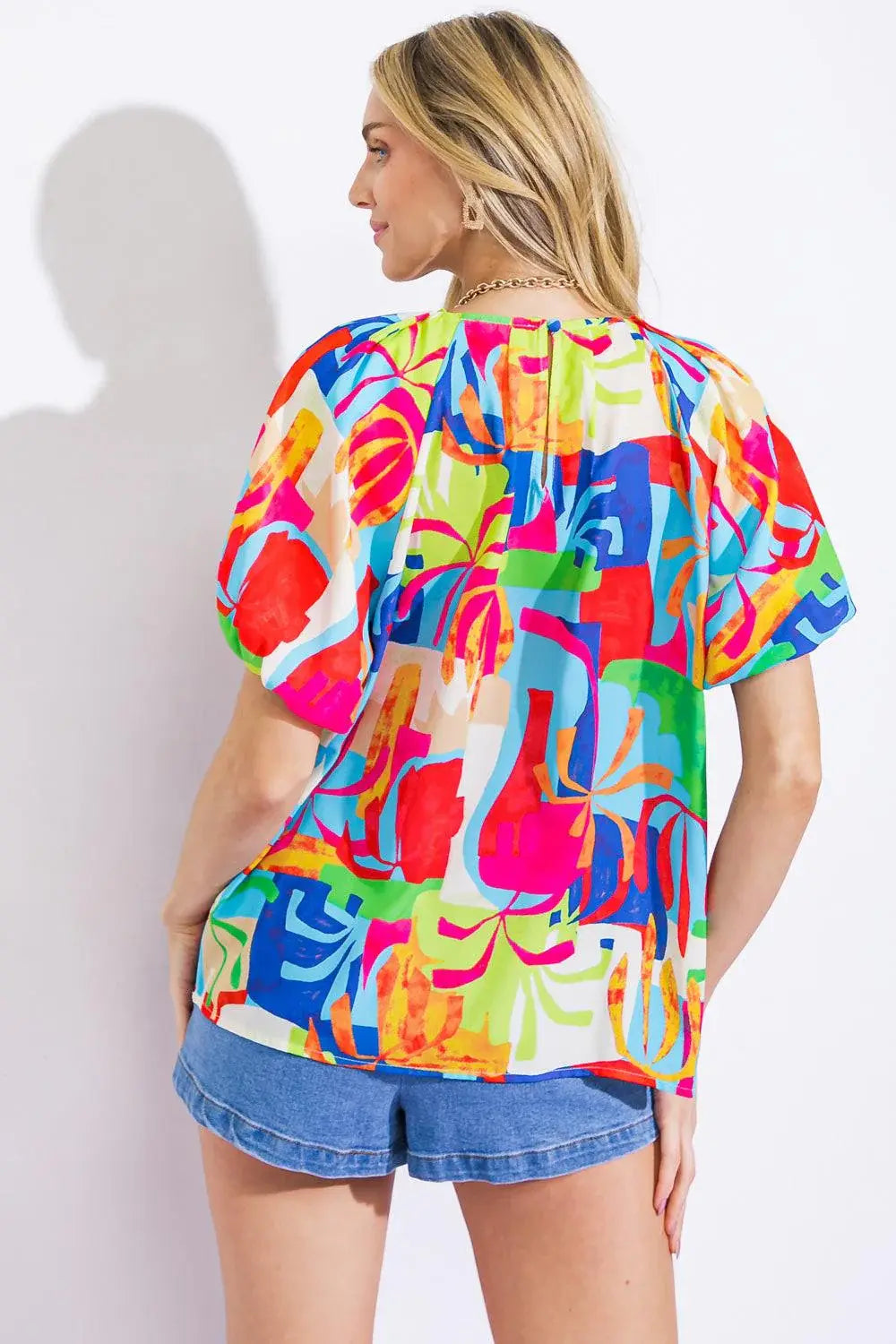 GRACEFUL BEAUTY WOVEN TOP - Flying Tomato - Flyclothing LLC