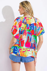 GRACEFUL BEAUTY WOVEN TOP - Flying Tomato - Flyclothing LLC