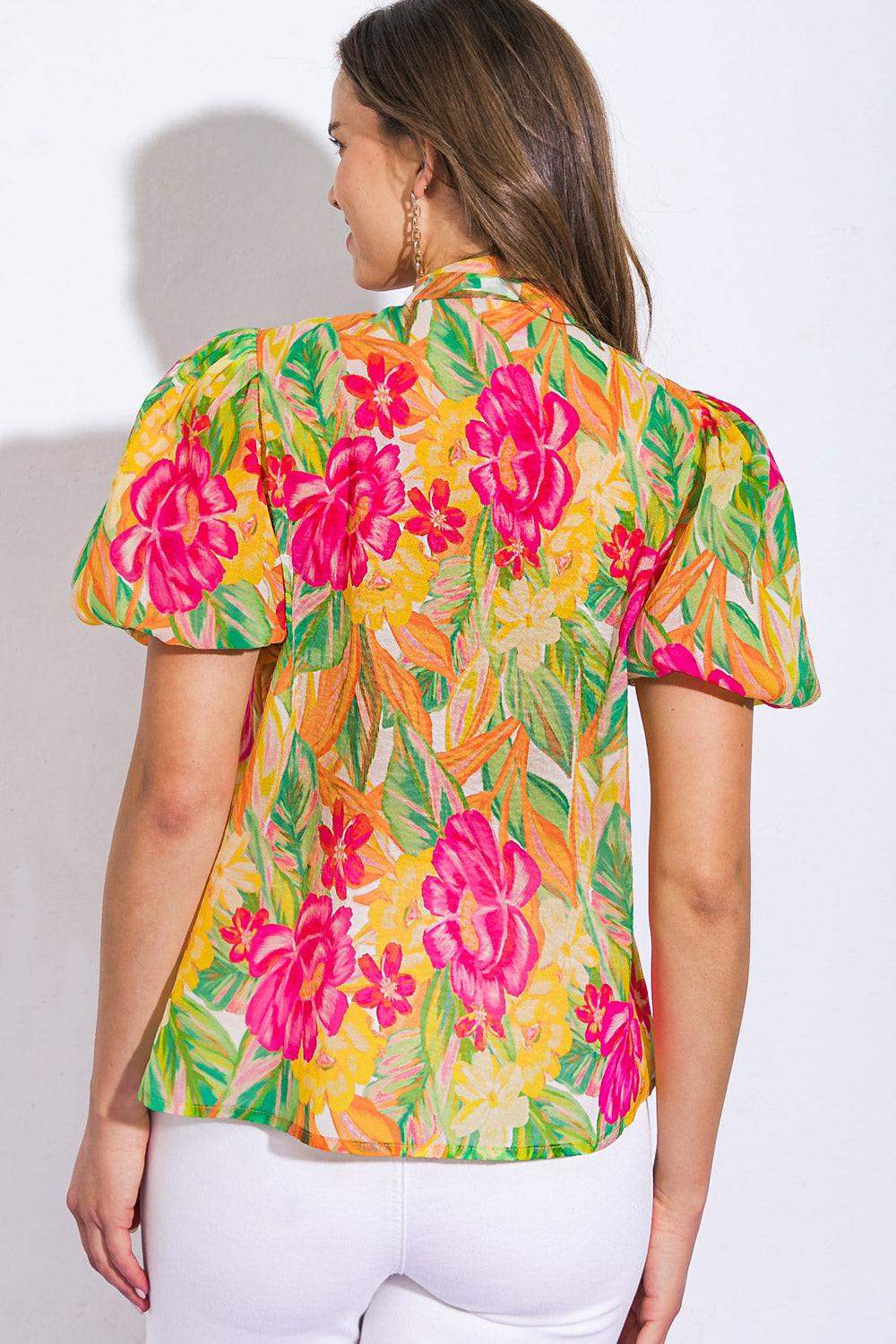 DAY DOWNTOWN WOVEN TOP - Flying Tomato - Flyclothing LLC