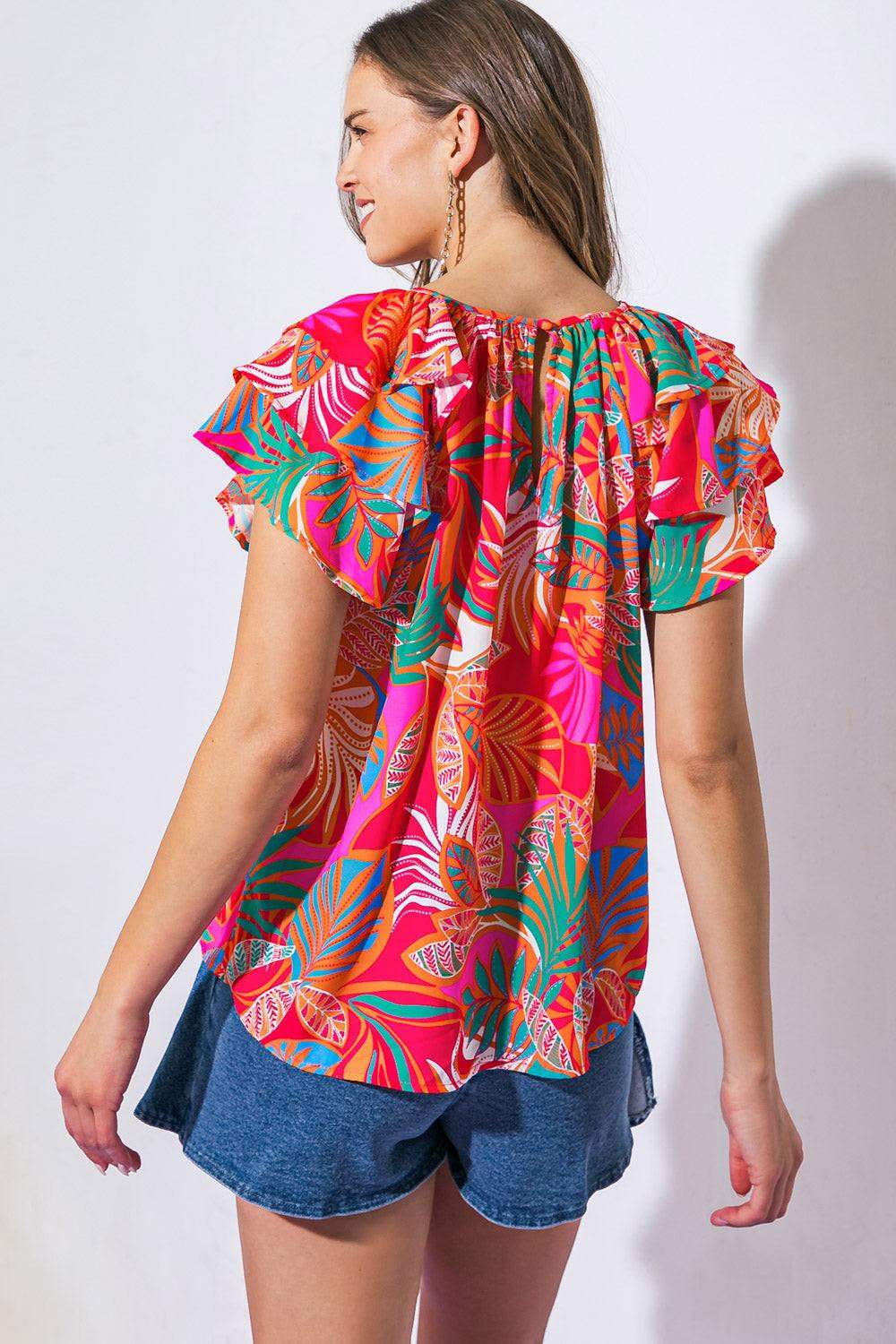ON MY MIND RED WOVEN TOP - Flying Tomato - Flyclothing LLC