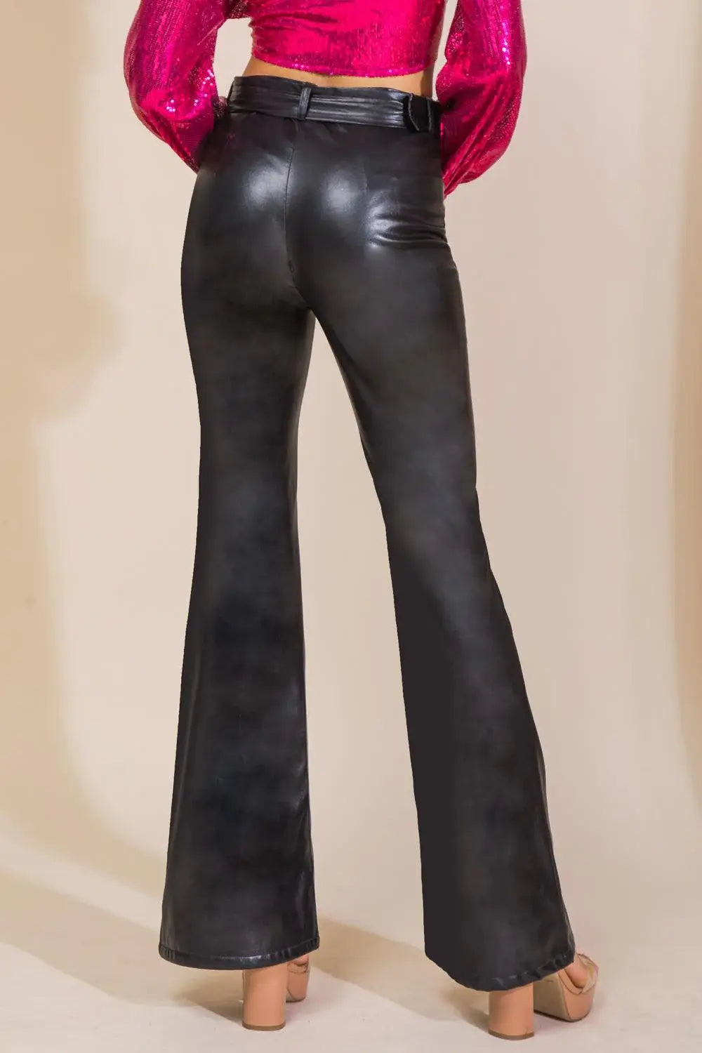 HOPE YOU KNOW FAUX LEATHER PANTS - Flying Tomato - Flyclothing LLC