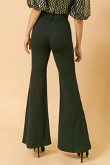 COUNTDOWN THE HOURS WOVEN FLARED PANTS - Flying Tomato - Flyclothing LLC