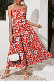 Tiered Printed Square Neck Cami Dress - Trendsi