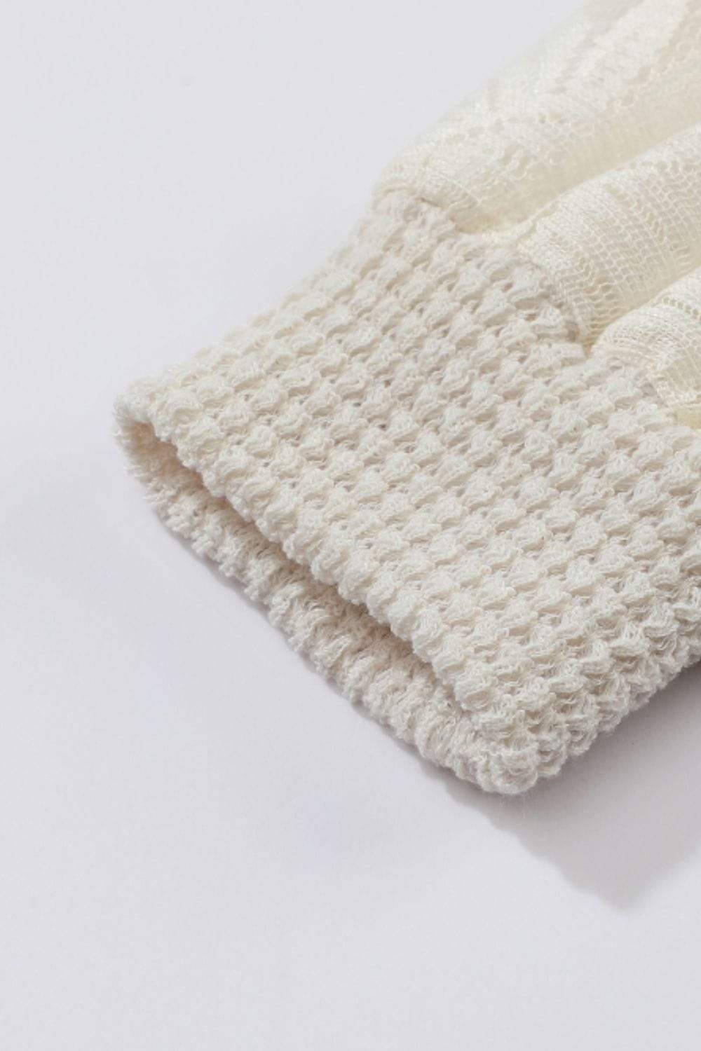 Mock Neck Lace Long Sleeve Top - Trendsi - Flyclothing LLC