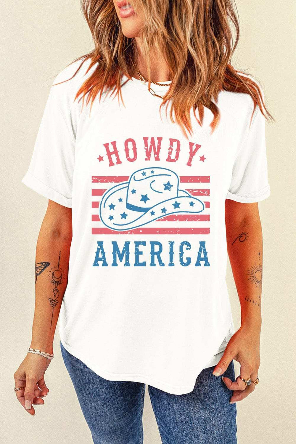 Graphic Round Neck Short Sleeve T-Shirt - Trendsi - Flyclothing LLC
