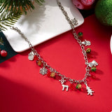 Christmas Themed Charm Necklace - Trendsi - Flyclothing LLC
