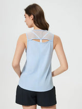 Millennia Cutout Back Round Neck Active Tank - Trendsi - Flyclothing LLC