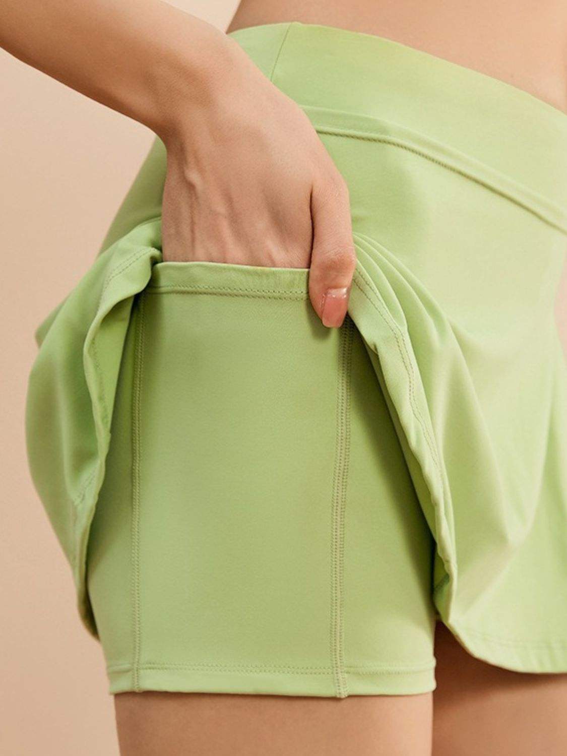 High Waist Active Skort with Pockets - Trendsi - Flyclothing LLC