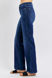 Judy Blue Full Size Tummy Control Straight Jeans Plus Size - Trendsi