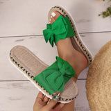 Bow Open Toe Platform Sandals - Trendsi - Flyclothing LLC