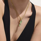 Stainless Steel Teardrop Necklace - Trendsi - Flyclothing LLC
